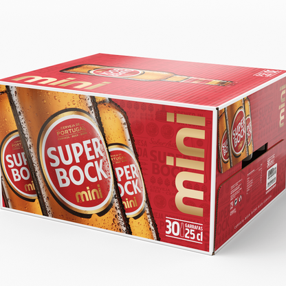 Super Bock Cerveja Mini Saca Facil Cx24